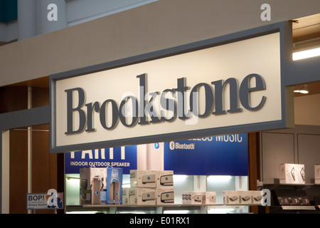 Brookstone sign at the Destiny Mall Syracuse USA Stock Photo