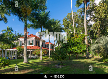 Seminole Lodge and gardens, Thomas Edison's winter home, Edison and Ford Winter Estates, Fort Myers, Florida, USA Stock Photo