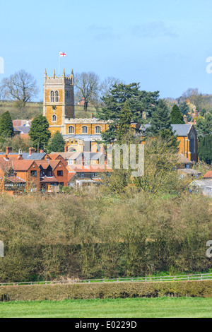 Scalford Village Melton Mowbray Leicestershire looking from south to north Stock Photo