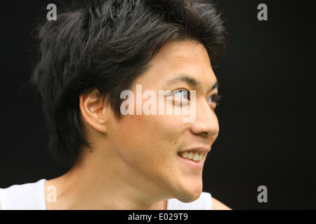 Hiroshima Big Arch, Hiroshima, Japan. 29th Apr, 2014. Ryota Yamagata, APRIL 29, 2014 - Athletics : The 48th Mikio Oda Memorial athletic meet JAAF Track & Field Grand Prix Rd.3 Men's 100m at Hiroshima Big Arch, Hiroshima, Japan. © YUTAKA/AFLO SPORT/Alamy Live News Stock Photo