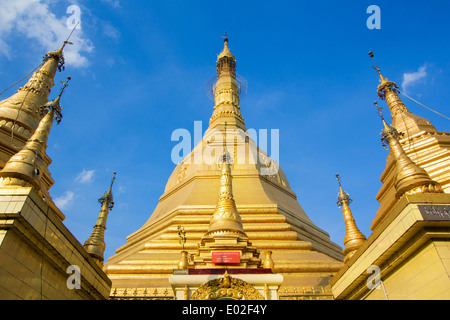 Sule Pagoda, Yangon, Myanmar with blue sky background Stock Photo