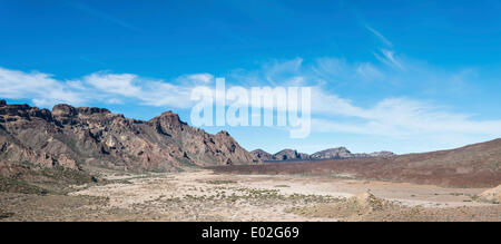 Volcanic landscape, plateau Llano de Ucanca, Parque Nacional de las Cañadas del Teide, Teide National Park Stock Photo
