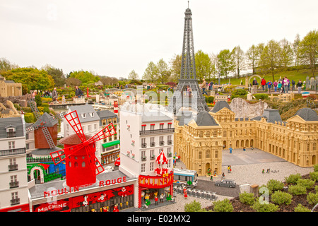 Eiffel Tower LEGO model displayed at Legoland Windsor miniland, England  Stock Photo - Alamy