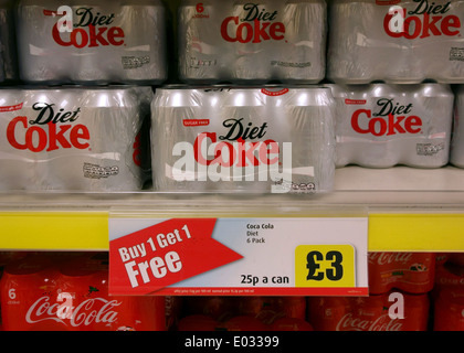 'Buy One Get One Free' ('BOGOF') offer in London supermarket Stock Photo