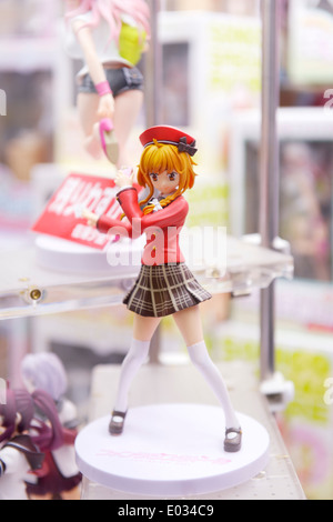 Uzume Uno Fantasista doll anime character action figure on display in Tokyo Japan. Stock Photo