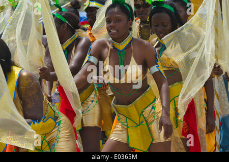 Carnival parade, Georgetown, Guyana Stock Photo