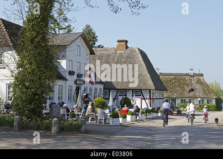 Restaurant ´Schlie Krog´, Sieseby, Baltic Sea Fjord Schlei, Schleswig-Holstein, Germany Stock Photo