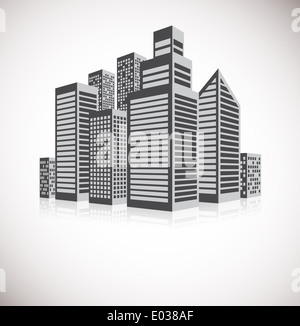 Cityscape background. Abstract business illustration Stock Photo