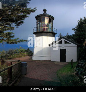 Photo of the Cape Meares Lighthouse, Cape Meares State Scenic Viewpoint, Oregon coast, USA Stock Photo