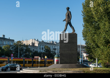 Monument to general Charles de Gaulle, Warsaw, Poland Stock Photo