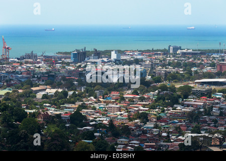 Cityscape of Port of Spain, Republic of Trinidad and Tobago Stock Photo