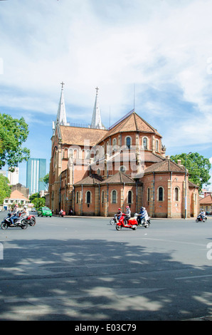 Notre Dame cathedral, Ho Chi Minh city, Vietnam Stock Photo