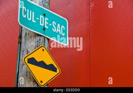 Dead End - in french Stock Photo