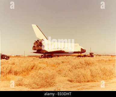 This glossy photo showcases the Space Shuttle Program, which ran from ...