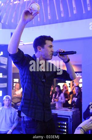 New York, NY, USA. 30th Apr, 2014. Cal Shapiro in attendance for Timeflies Release New Album AFTER HOURS, MLB Fan Cave, New York, NY April 30, 2014. Credit:  Derek Storm/Everett Collection/Alamy Live News Stock Photo