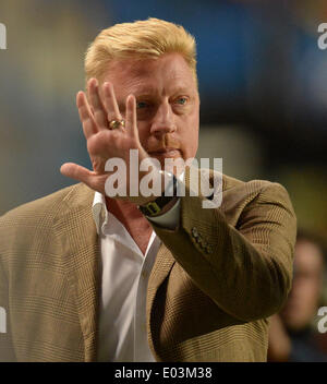 London, UK. 30th Apr, 2014. Former tennis player Boris Becker at the UEFA Champions League Semi-Final match between Chelsea from England and Athletico Madrid from Spain played at Stamford Bridge, on April 30, 2014 in London, England. Credit:  Mitchell Gunn/ESPA/Alamy Live News