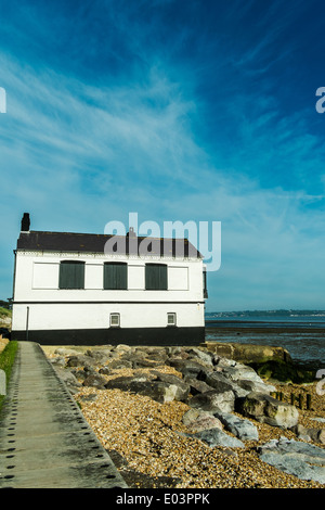 Sitting on the edge of the Beaulieu river, The watch house was built by the coastguard in 1828 Stock Photo
