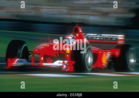 The 2000 Australian Formula 1 Grand Prix. Michael Schumacher goes on to win the race. Stock Photo