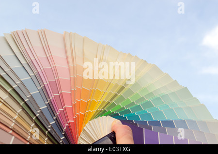 Warm Color Samples Warm tone color palette samples of linen Stock Photo - Alamy