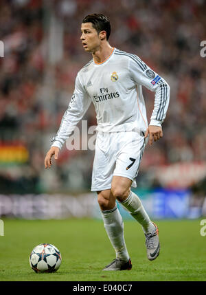 Real Madrid's Cristiano Ronaldo plays with the ball during a
