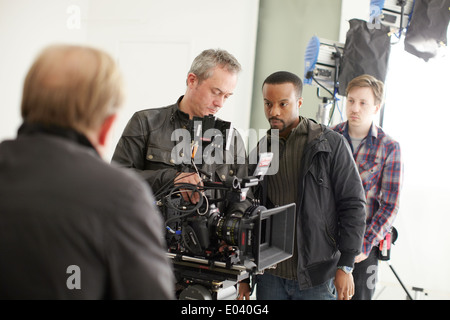 behind the scenes at a television advertisement Stock Photo