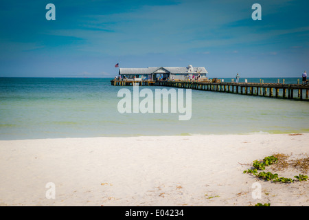 Anna Maria Island City Pier in the Gulf of Mexico FL Stock Photo
