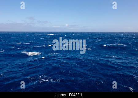 deep blue waters of the antarctic ocean crossing the drake passage Stock Photo