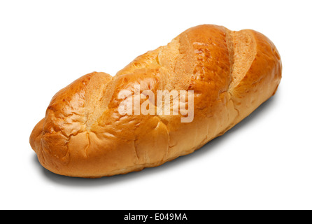 Loaf of Fancy Bread Isolated on White Background. Stock Photo