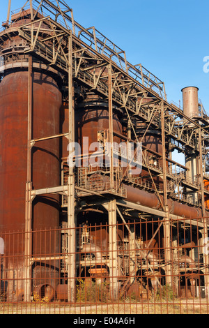 The disused Phoenix West steelworks and blast furnace ironworks, formerly part of ThyssenKrupp Steel  in Dortmund, Germany Stock Photo