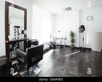 brand new and very clean european hair salon Stock Photo