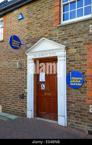Citizens Advice Bureau, Swan Mews, High Street, Leatherhead, Surrey, England, United Kingdom Stock Photo