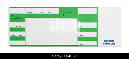 Blank pink movie or raffle ticket stub isolated Stock Photo - Alamy