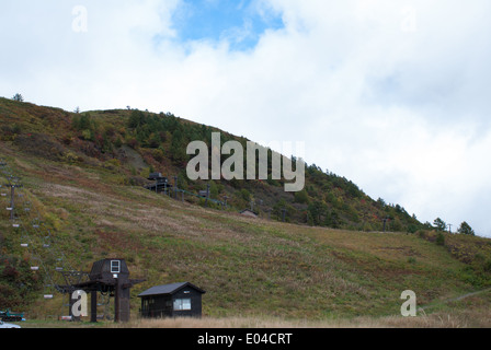 Autumn at Mount Kusatsu-Shirane in Kusatsu, Gunma Prefecture, Japan Stock Photo