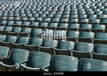 Empty seats in an outdoor amphitheater Stock Photo