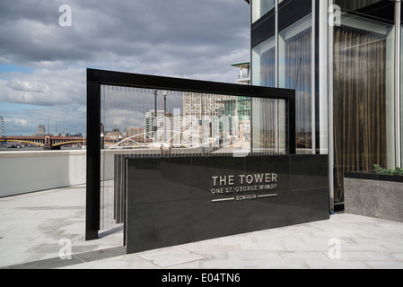 St George Tower, luxury residential development, Vauxhall, London, UK Stock Photo