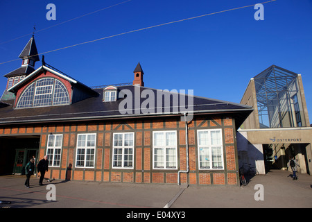 The old Osterport railway station in, Copenhagen, Denmark, Europe Stock Photo