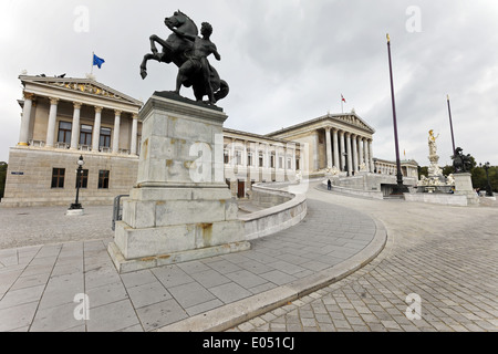 Austria, Vienna, parliament, Oesterreich, Wien, Parlament Stock Photo