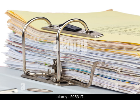 A file with documents and documents. Safekeeping of contracts Stock Photo