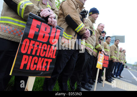 National firefighters strike over pensions, England, UK Stock Photo