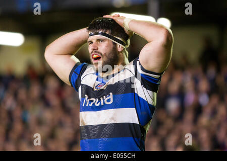 Bath, UK. 02nd May, 2014. Rob WEBBER (Bath Rugby) during the Aviva Premiership match between Bath and Northampton Saints at The Recreation Ground. Credit:  Action Plus Sports/Alamy Live News Stock Photo