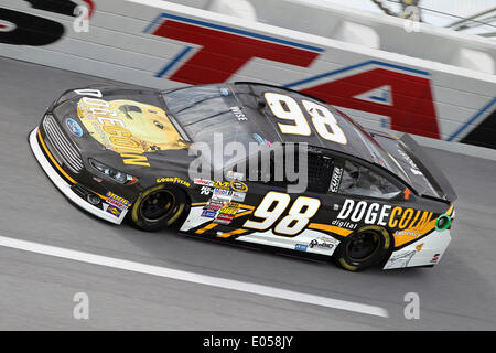 Talladega, Alabama, USA. 2nd May, 2014. Talladega, AL - May 02, 2014: Josh Wise (98) takes to the track to practice for the ''Aaron's 499'' at Talladega Superspeedway in Talladega, AL. Credit:  csm/Alamy Live News Stock Photo