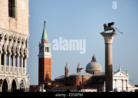 Italy, Venice, San, Giorgio, Maggiore, church. Landmarks of the town, Italien, Venedig, Kirche. Wahrzeichen der Stadt Stock Photo