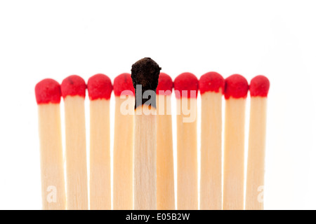 Symbolic photo for harassment, outsider and equality, Symbolfoto fuer Mobbing, Aussenseiter und Gleichheit Stock Photo