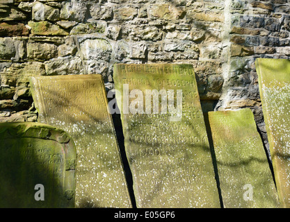 18th.century gravestones. Church of Saint Augustine. Alston, Cumbria, England, United Kingdom, Europe. Stock Photo