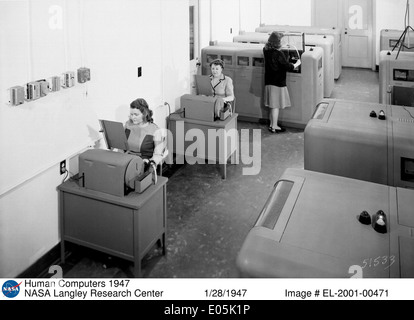 Human Computers At Naca Nasa Stock Photo Alamy