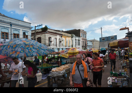 Cidade Velha (Old city) and Ver-o-Peso market, Belem, Para State, Brazil Stock Photo