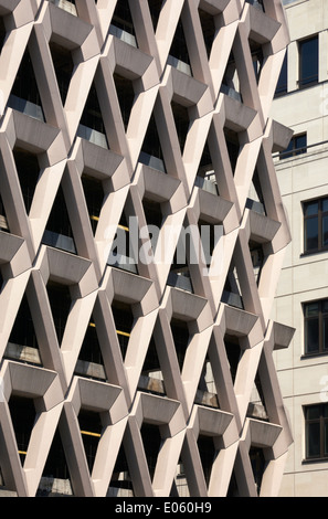 Brutalist Welbeck Street Car Park, London designed by Michael Blampied in 1969 Stock Photo