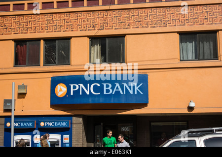 PNC Bank branch office sign. Strip District, Pittsburgh, Pennsylvania Stock Photo