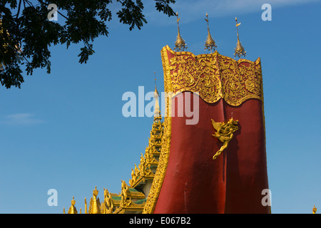 Karaweik Floating Restaurant, Yangon, Myanmar Stock Photo