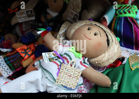 Handmade rag doll for sale, Cancun , Mexico Stock Photo